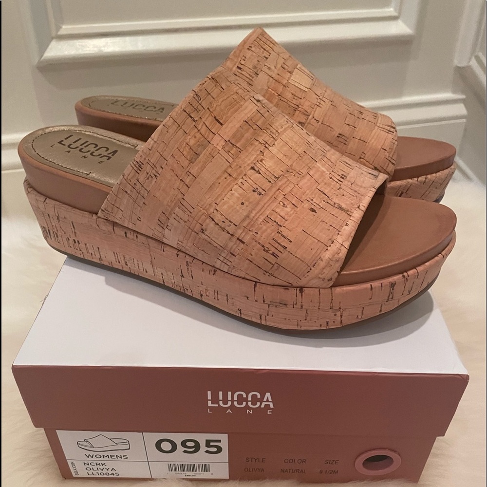 LUUCA LANE Olivya Wedge Sandals